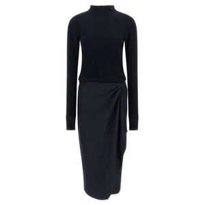 PINKO Blue Polyester Midi Women's Dress